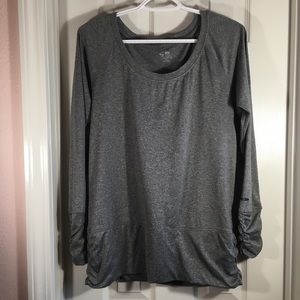 Champion Pullover Women's Medium Jacket Gray Athle